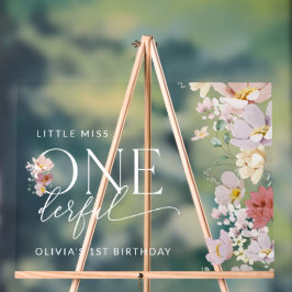 Farbenfrohe Blume, Boho, Begrüßung zum ersten Gebu Acrylschild