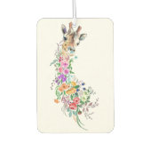 Farbenfrohe Blume Bouquet Giraffe Air Freshener Autolufterfrischer (Vorderseite)