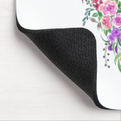 Farbenfrohe Blume Bouquet Giraffe - Zeichnend Mode Mousepad (Ecke)
