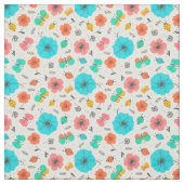 Farbenfrohe Blume Bugmuster Stoff (Muster)