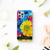 Farbenfrohe Blume, Daisis, Boho, Ihr Name Case-Mate iPhone Hülle