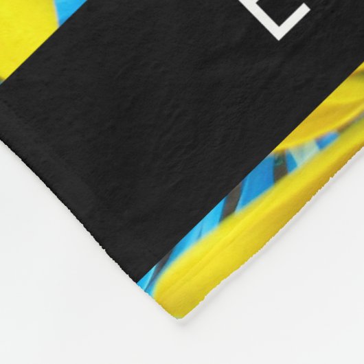 Farbenfrohe Blume, Daisis, Boho, Ihr Name Fleecedecke (Ecke)