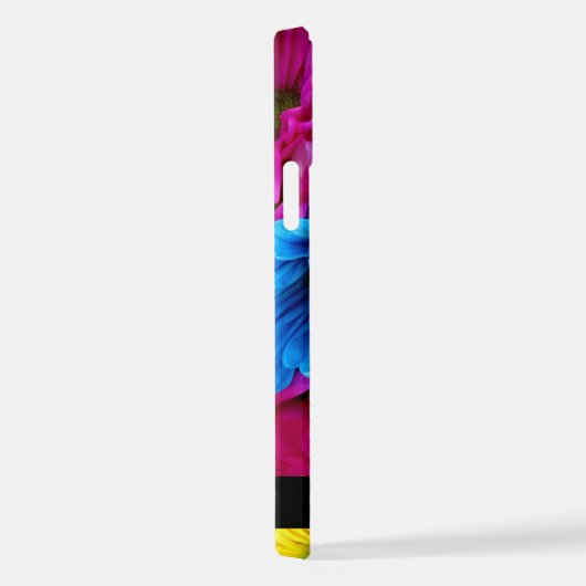 Farbenfrohe Blume, Daisis, Boho, Ihr Name iPhone Hülle (Rechte Seite)