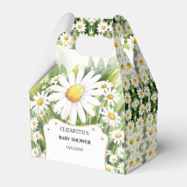 Farbenfrohe Blume Daisy Babydusche Geschenkschachtel