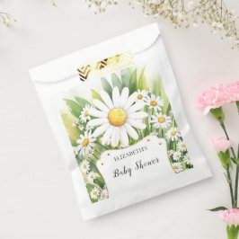 Farbenfrohe Blume Daisy Babydusche Geschenktütchen