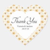 Farbenfrohe Blume Danke Stickers (Vorderseite)