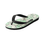 Farbenfrohe Blume Design Kinderbadesandalen (Schrägansicht)