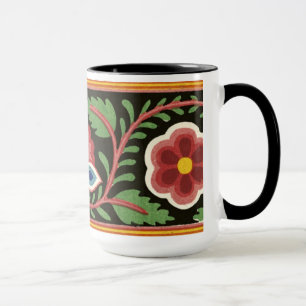 Farbenfrohe Blume Design - Tasse