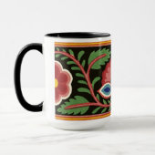 Farbenfrohe Blume Design - Tasse (Links)