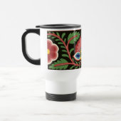 Farbenfrohe Blume Design Travel Mug Reisebecher (Links)