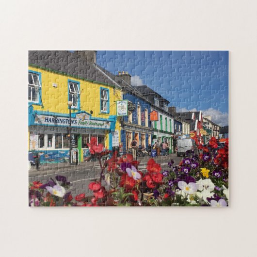 Farbenfrohe Blume Dingle, Irland Puzzle (Horizontal)