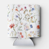 Farbenfrohe Blume Dosenkühler (Rückseite)