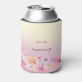 Farbenfrohe Blume Dosenkühler (Kanne Rückseite)