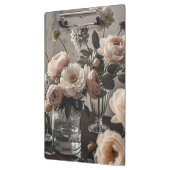 Farbenfrohe Blume Elegant Vintag inspiriert Klemmbrett (Links)