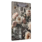 Farbenfrohe Blume Elegant Vintag inspiriert Klemmbrett (Rechts)