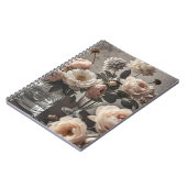 Farbenfrohe Blume Elegant Vintag inspiriert Notizblock (Linke Seite)