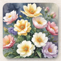 Farbenfrohe Blume Elegante Wasserfarben-Malerei