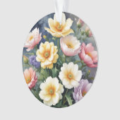 Farbenfrohe Blume Elegante Wasserfarben-Malerei Ornament (Vorderseite)
