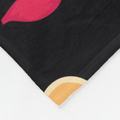 Farbenfrohe Blume Fleecedecke (Ecke)