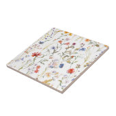 Farbenfrohe Blume Fliese (Seite)