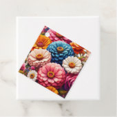 Farbenfrohe Blume/Frühling Zinnia/Rose Geschenkanhänger (Beispiel)