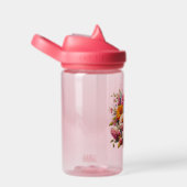 Farbenfrohe Blume/Frühling Zinnia/Rose Trinkflasche (rechts)