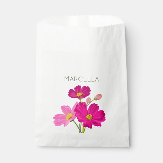 Farbenfrohe Blume für den hellen Gartenkosmos Geschenktütchen (Vorderseite)