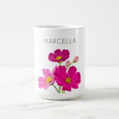 Farbenfrohe Blume für den hellen Gartenkosmos Kaffeetasse (Mittel)