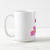 Farbenfrohe Blume für den hellen Gartenkosmos Kaffeetasse (Links)
