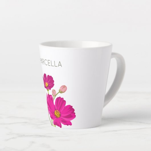 Farbenfrohe Blume für den hellen Gartenkosmos Milchtasse (Rechte Ecke)