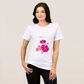 Farbenfrohe Blume für den hellen Gartenkosmos Tri-Blend Shirt (Vorderseite voll)