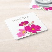 Farbenfrohe Blume für den hellen Gartenkosmos Untersetzer (angewinkelt)