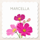 Farbenfrohe Blume für den hellen Gartenkosmos Untersetzer (Vorderseite)