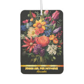 Farbenfrohe Blume für ein frisches Ambiente Autolufterfrischer (Vorderseite)