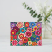 Farbenfrohe Blume für jeden Anlass Postkarte (Stehend Vorderseite)