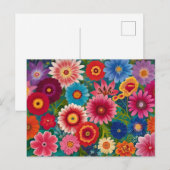 Farbenfrohe Blume für jeden Anlass Postkarte (Vorne/Hinten)