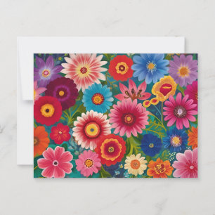 Farbenfrohe Blume für jeden Anlass Postkarte