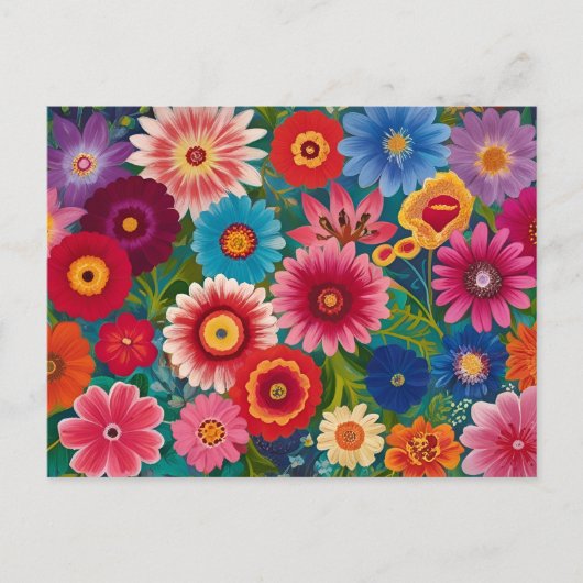 Farbenfrohe Blume für jeden Anlass Postkarte (Vorderseite)