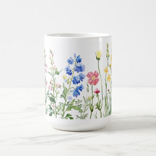 Farbenfrohe Blume Geschenk 🌸 Kaffeemaschine Tasse (Mittel)
