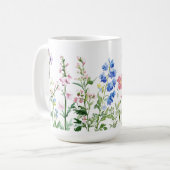 Farbenfrohe Blume Geschenk 🌸 Kaffeemaschine Tasse (Vorderseite Links)