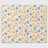 Farbenfrohe Blume Geschenkpapier (Flach)