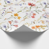 Farbenfrohe Blume Geschenkpapier (Ecke)