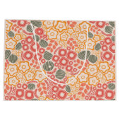 Farbenfrohe Blume Geschenktasche Große Geschenktüte (Rückseite)