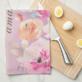 Farbenfrohe Blume Geschirrtuch (Viertel Falte)