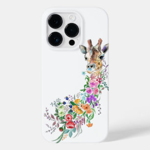 Farbenfrohe Blume Giraffe iPhone Case Malerei