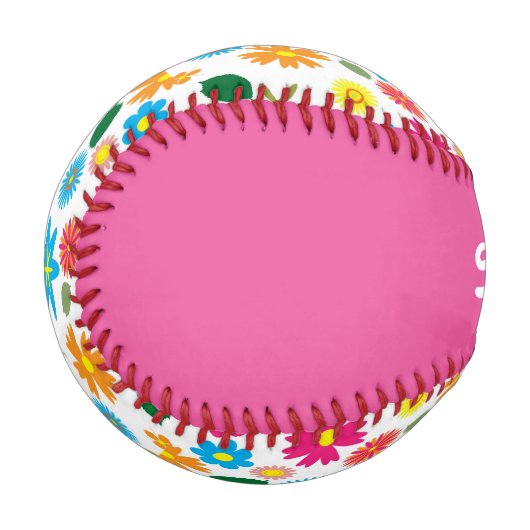 Farbenfrohe Blume Giro Custom Baseball (Vorderseite Links)