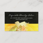 Farbenfrohe Blume Gold gebürstet Terminkarte (Rückseite)