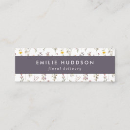 Farbenfrohe Blume, Grüne, Floristrie, Blume Shop Mini Visitenkarte