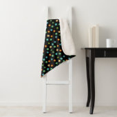 Farbenfrohe Blume Happy Pattern Throw Blanket Sherpadecke (Beispiel)