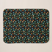 Farbenfrohe Blume Happy Pattern Throw Blanket Sherpadecke (Vorderseite (Horizontal))